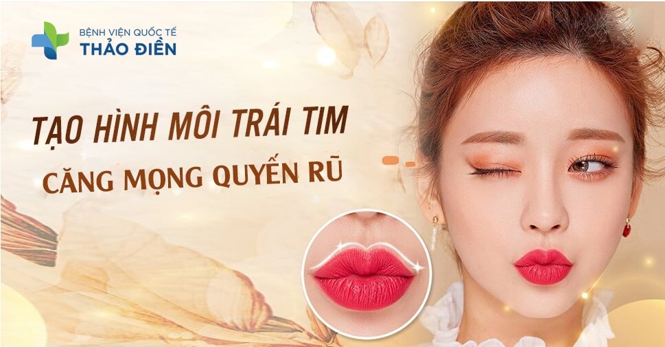 Tạo hình môi trái tim