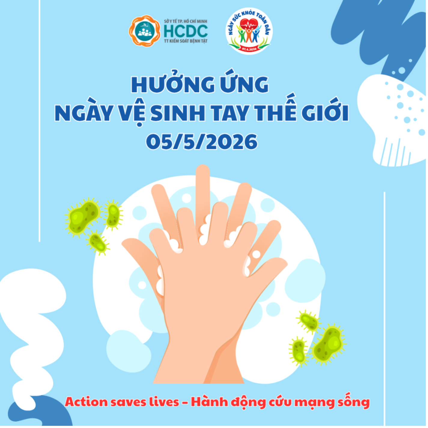 Hưởng ứng Ngày Vệ sinh tay Thế giới 05/5/2026